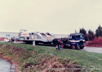 AP1-88 hovercraft number 1 - shipping the superstructure